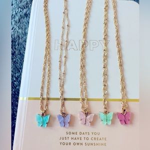 NWT Butterfly Necklace Bundle🦋🩵